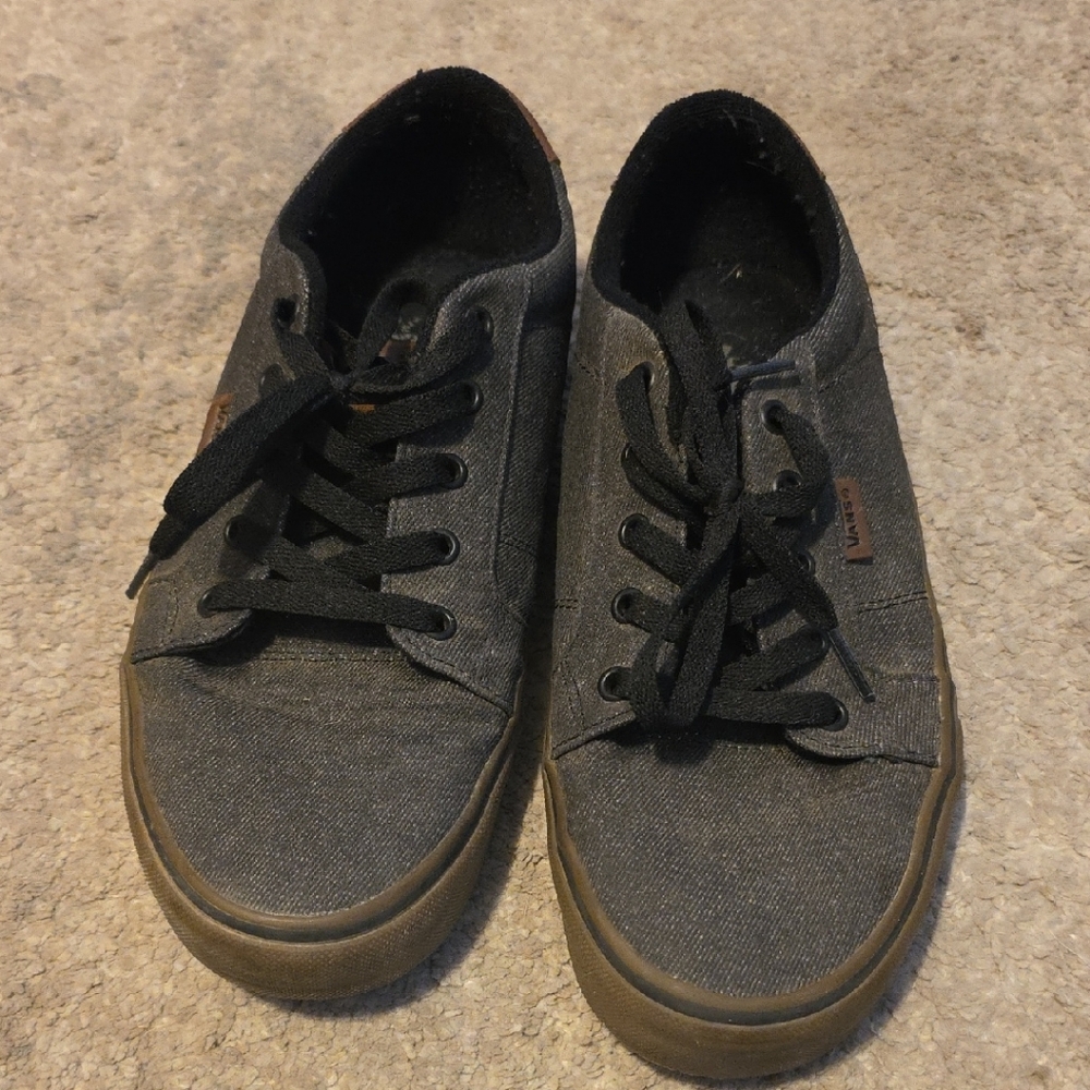 Mens Black Canvas Shoes